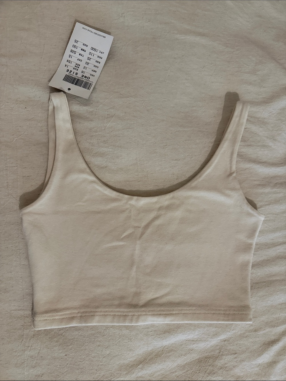 Brandy Melville Scoop Neck Cropped Tank Top - Lydia tank